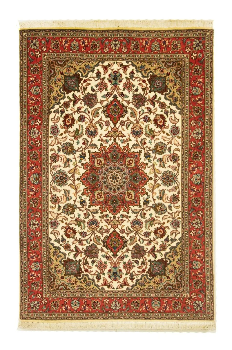 Täbriz - 50 Raj Teppich 103x155cm - Perserteppich