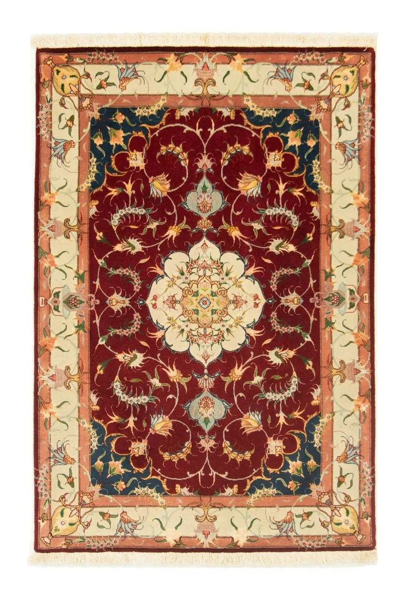 Täbriz - 50 Raj Teppich 101x150cm - Perserteppich