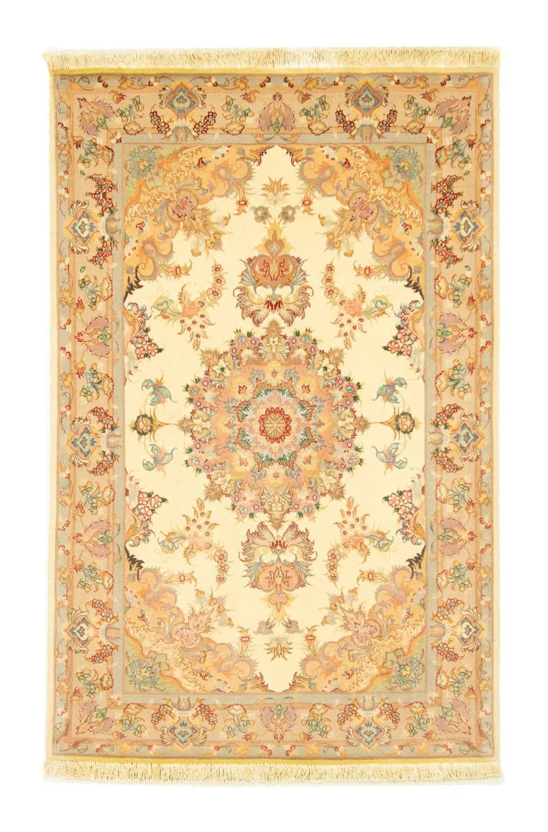 Täbriz - 50 Raj Teppich 102x154cm - Perserteppich