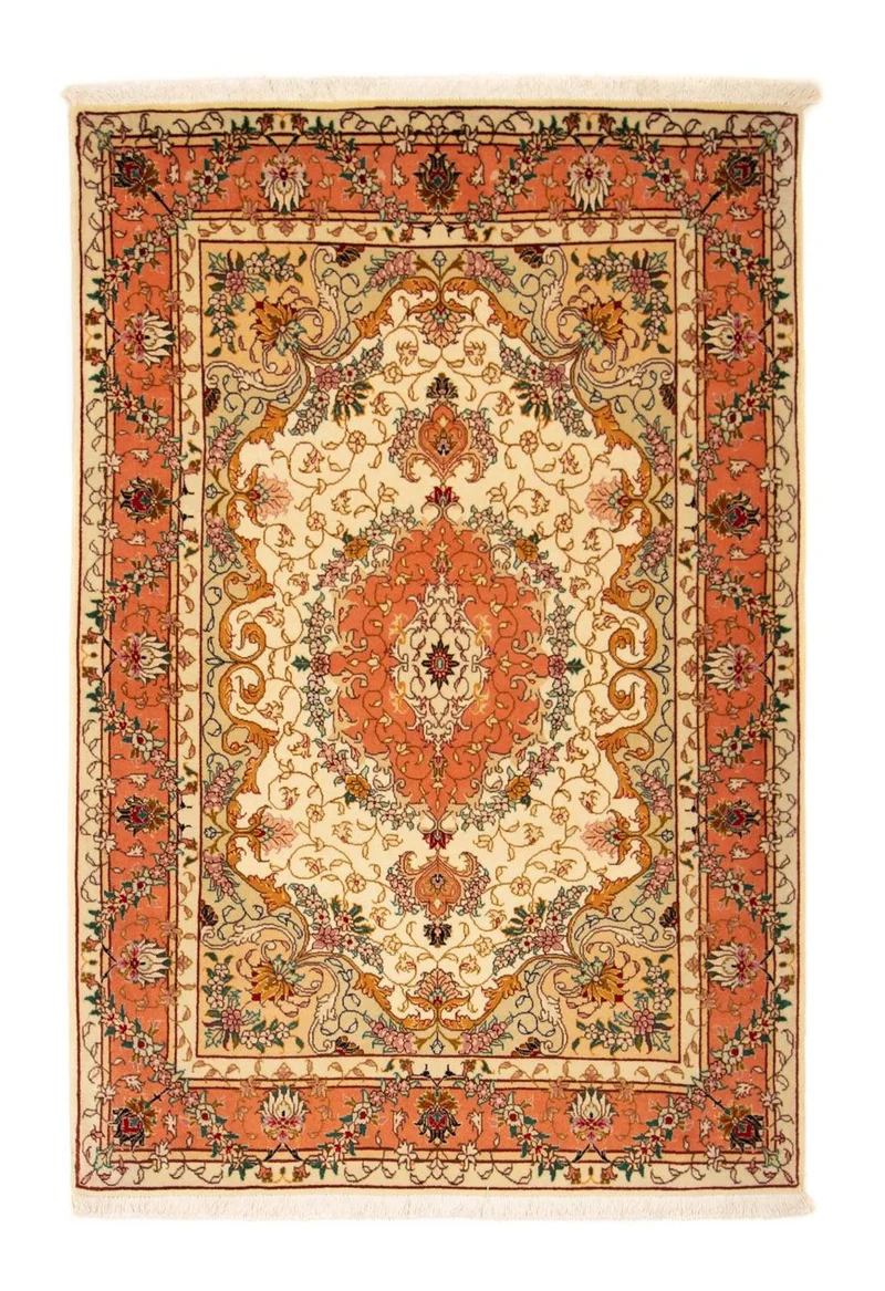 Täbriz - 50 Raj Teppich 102x153cm - Perserteppich