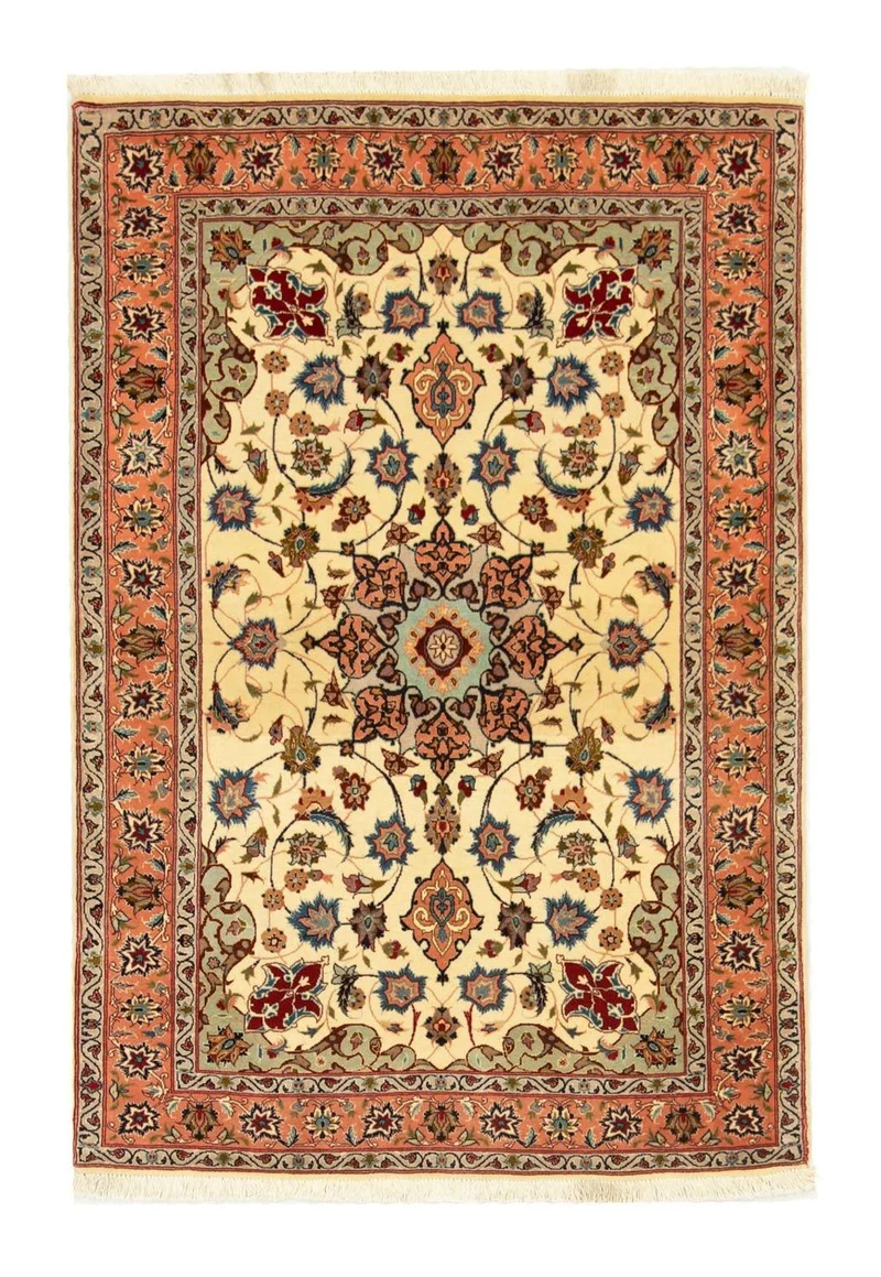 Täbriz - 50 Raj Teppich 102x151cm - Perserteppich