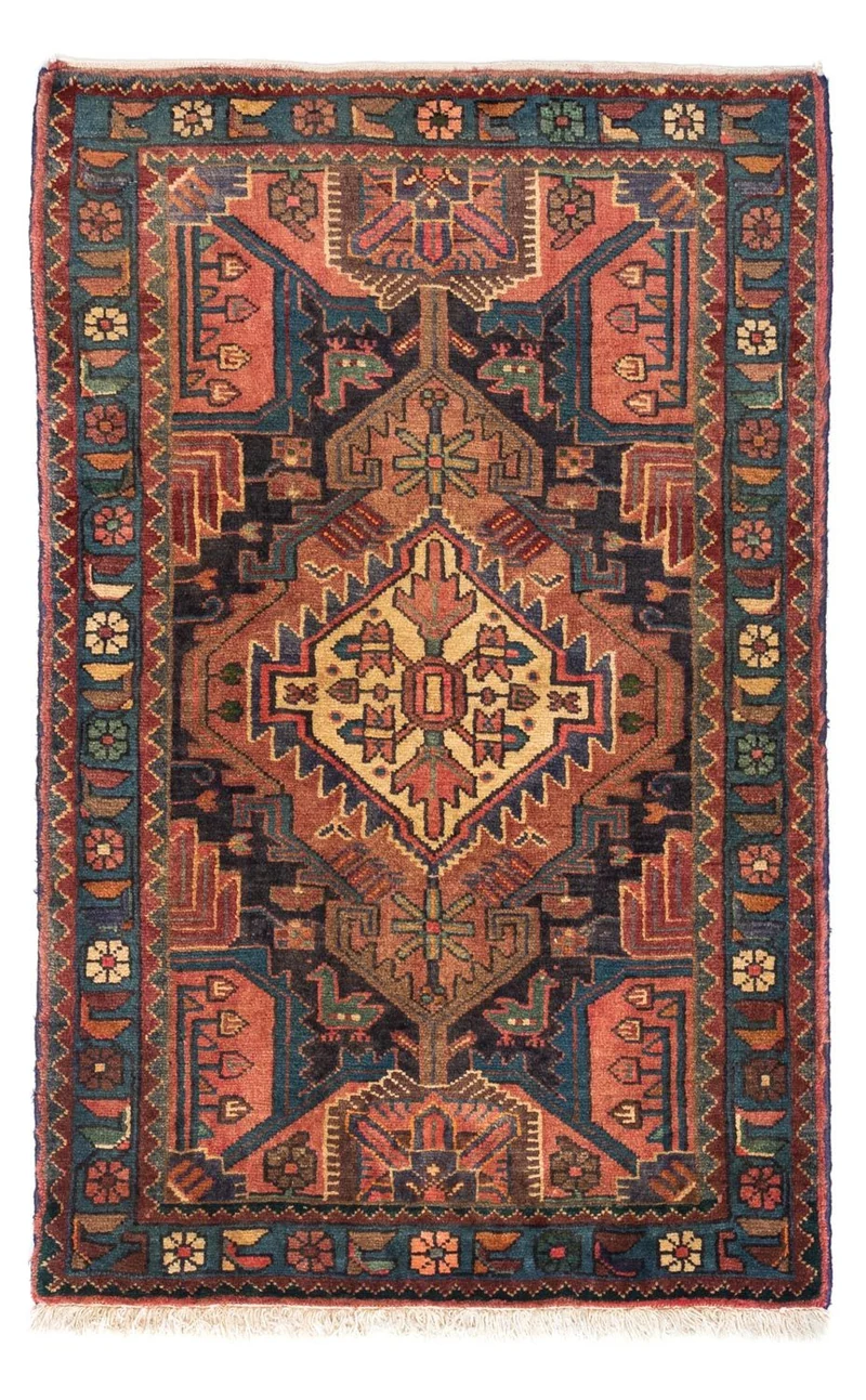Perserteppich - Nomadic 80 x 126 cm - hellrot