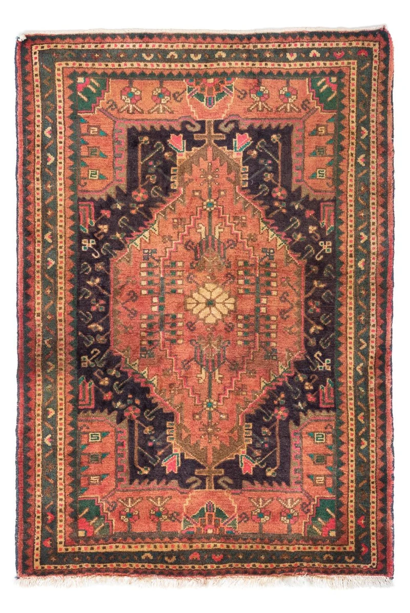 Perserteppich - Nomadic 90 x 130 cm - hellrot