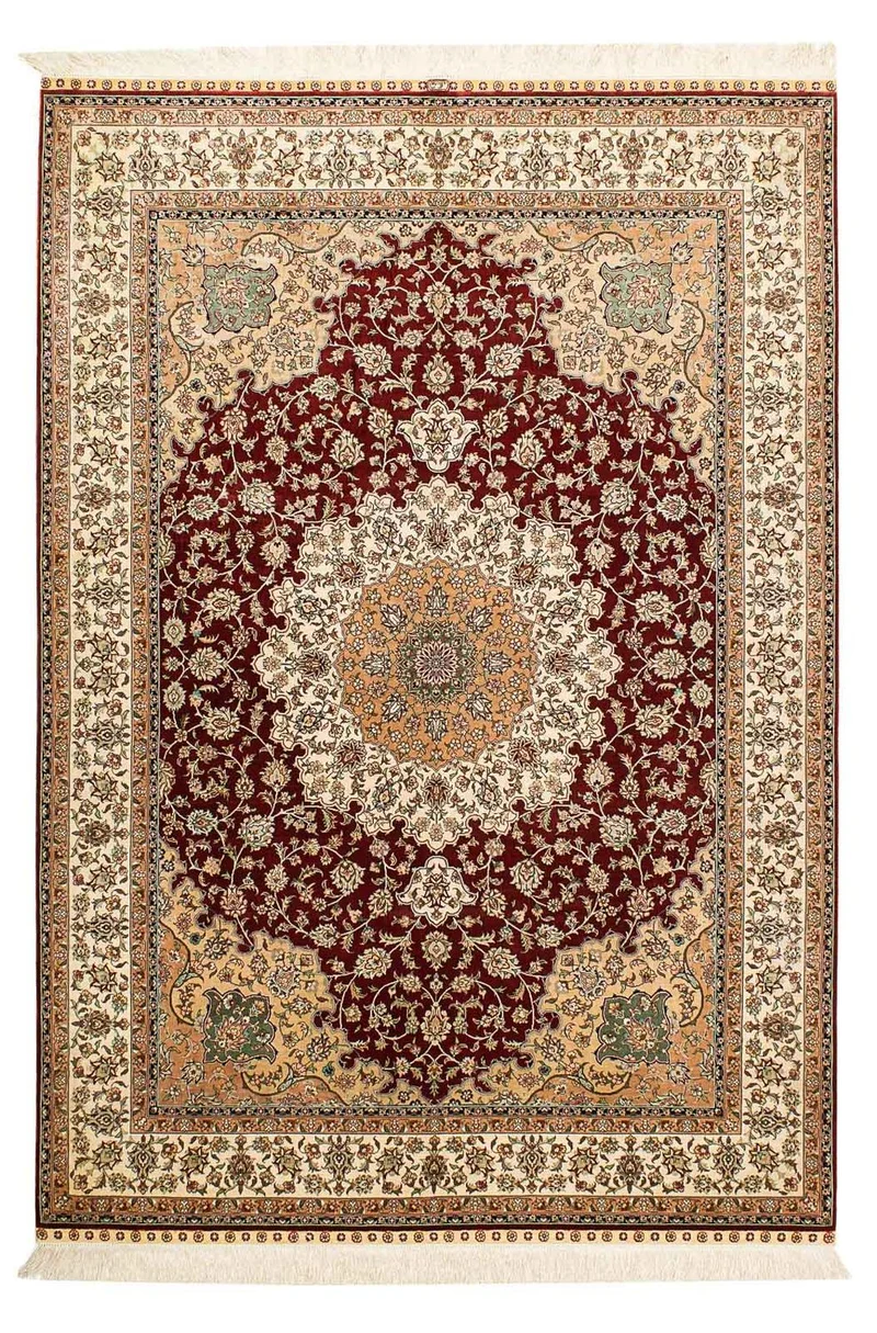 Ghom - Seide Teppich 132x216cm - Perserteppich