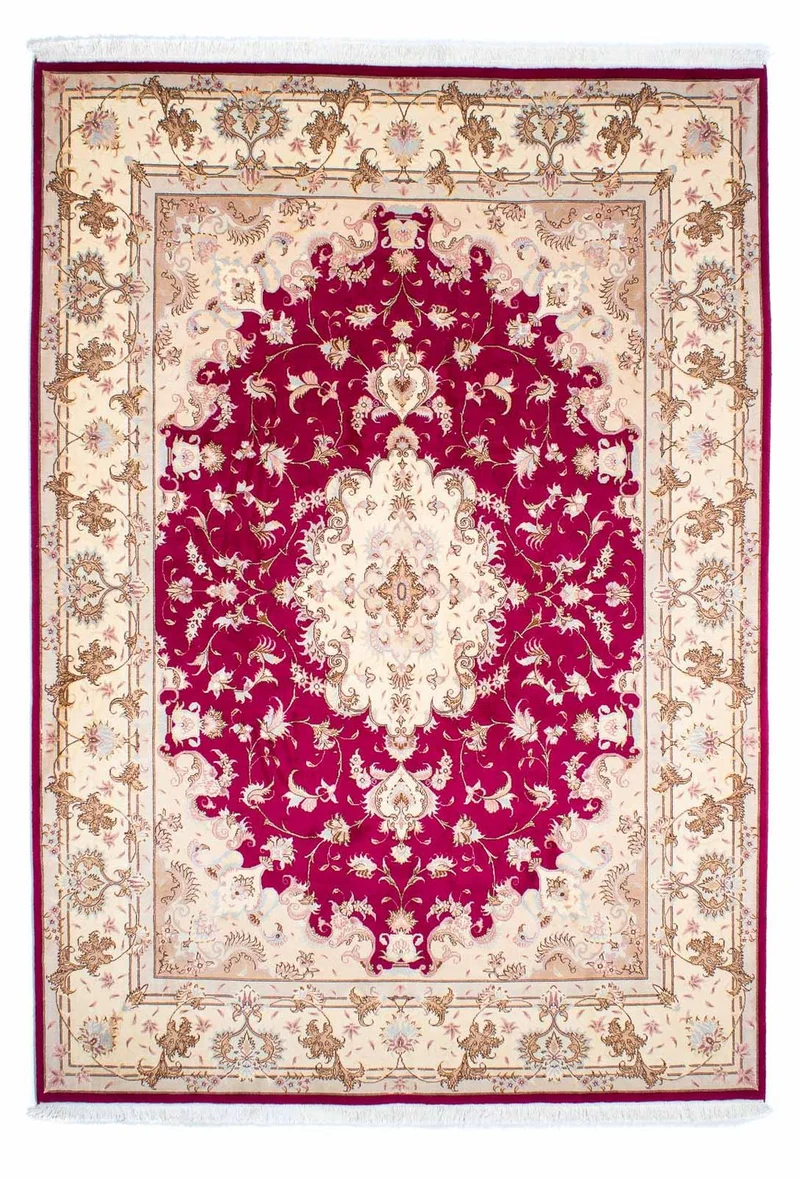 Täbriz - 50 Raj Teppich 168x242cm - Perserteppich