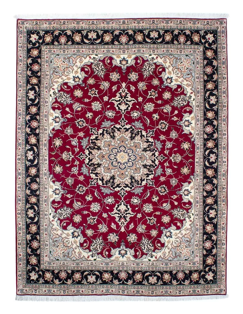 Täbriz - 50 Raj Teppich 153x204cm - Perserteppich