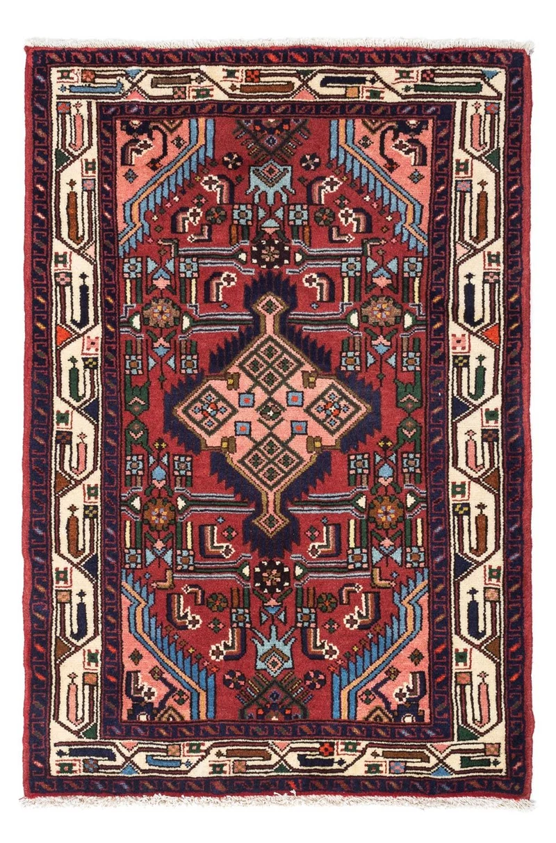 Perserteppich - Nomadic 80 x 125 cm - dunkelrot