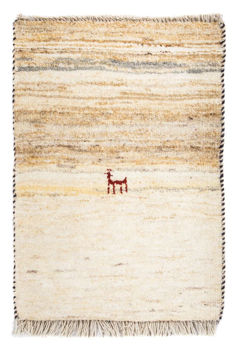 Gabbeh Teppich - Perser 40 x 60 cm - beige