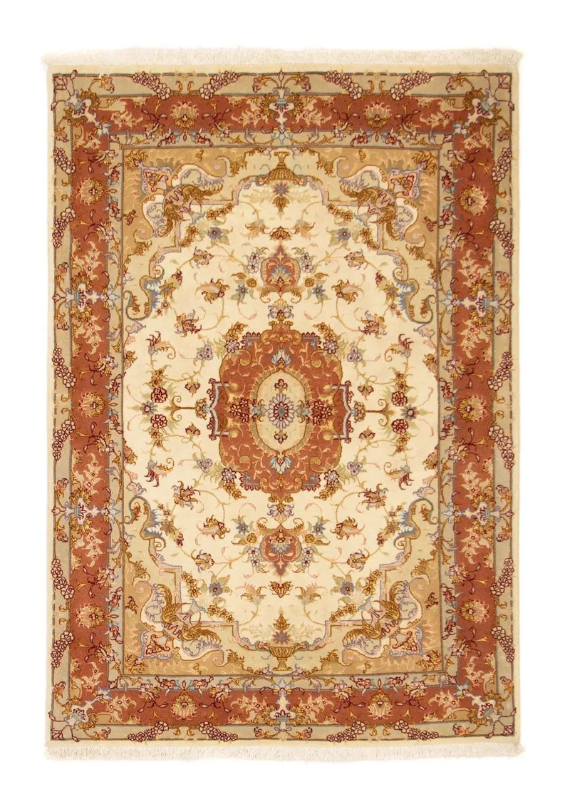 Täbriz - 50 Raj Teppich 100x150cm - Perserteppich