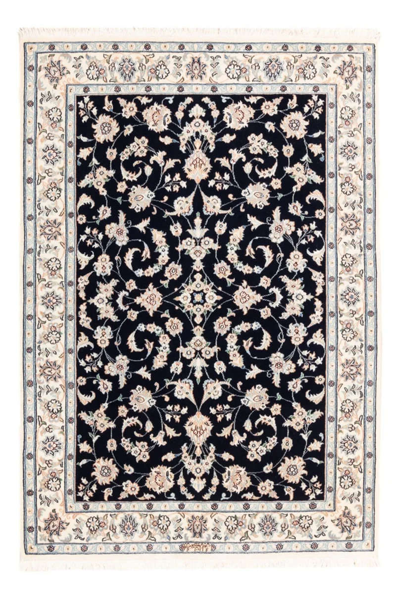 Perserteppich - Nain - Premium - 107 x 152 cm - dunkelblau