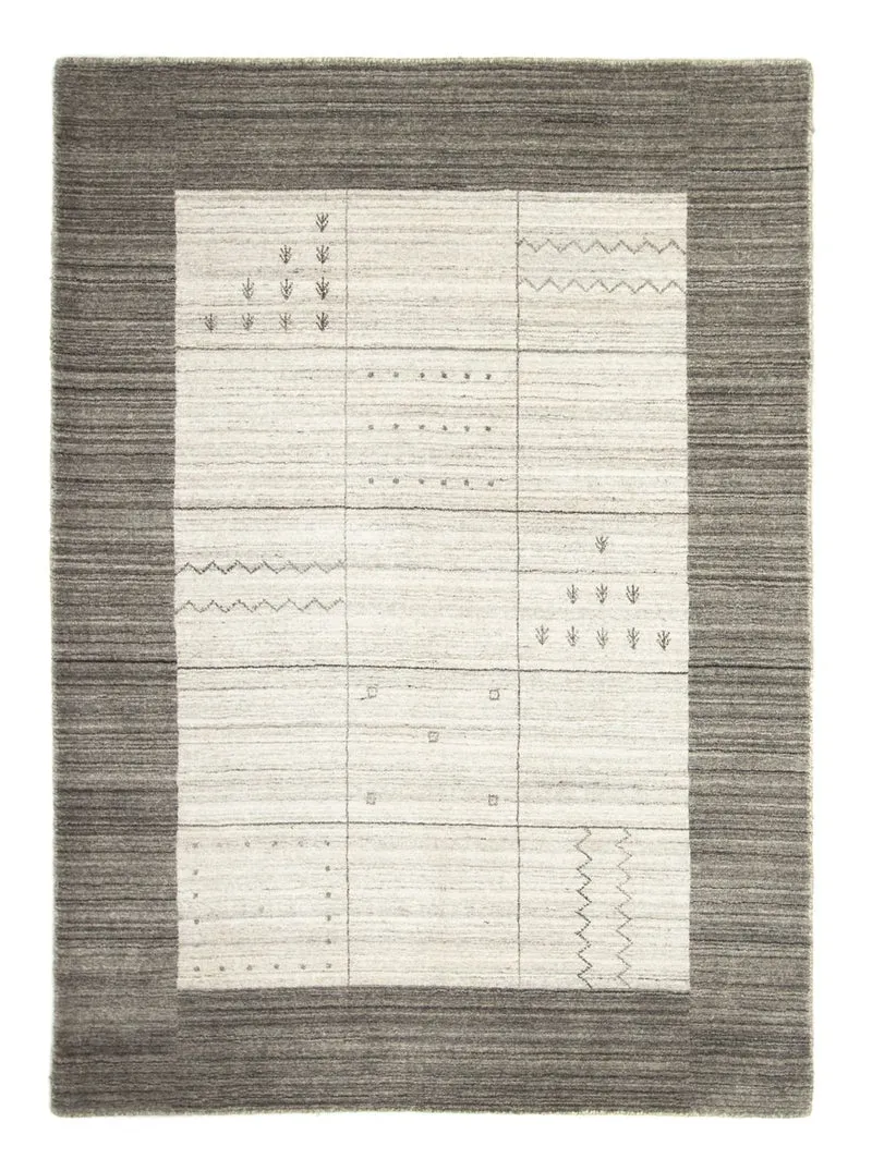 Gabbeh Teppich - Loribaft Perser 140 x 200 cm - grau