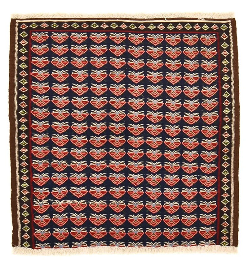 Kelim Fars Teppich 66x66cm