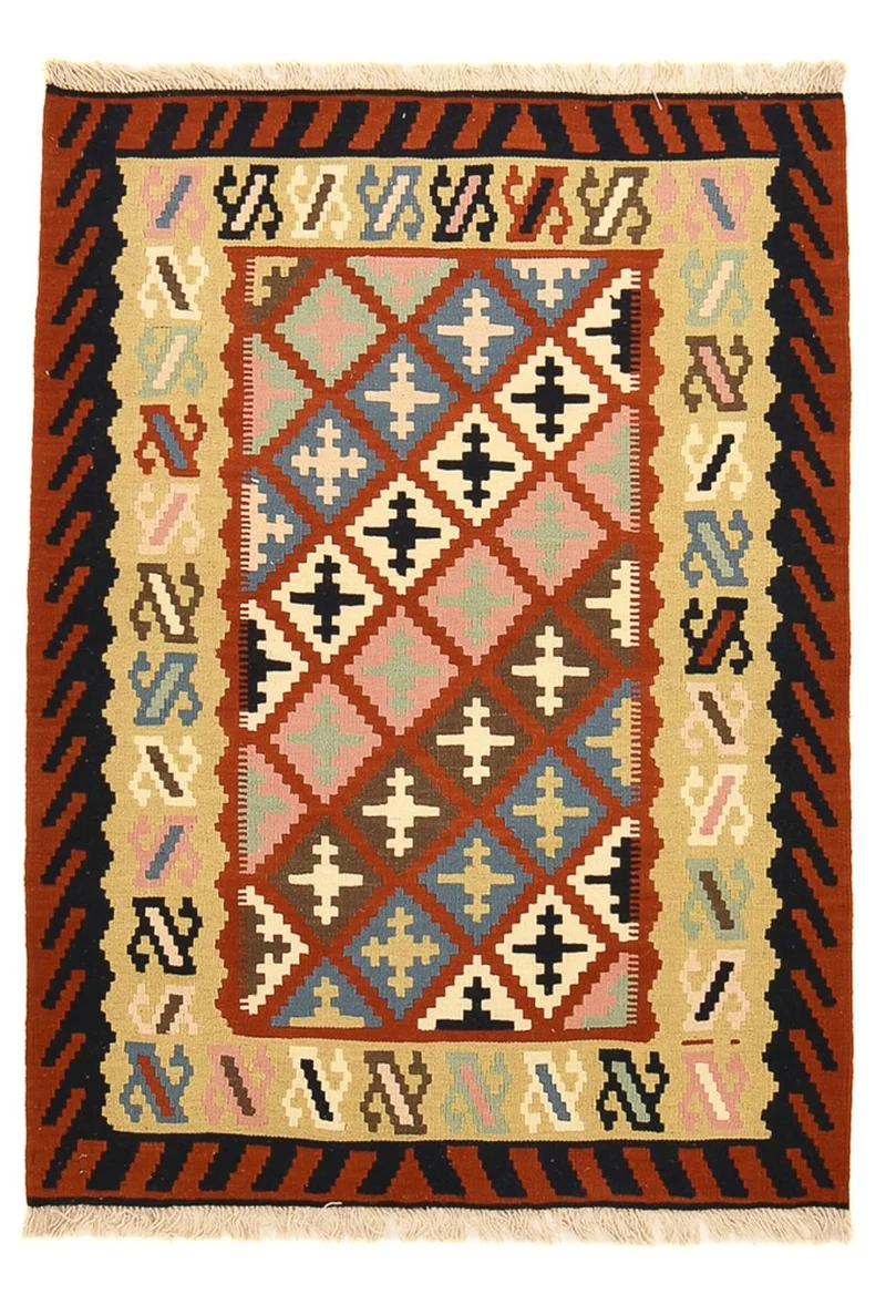 Kelim Fars Teppich 104x140cm