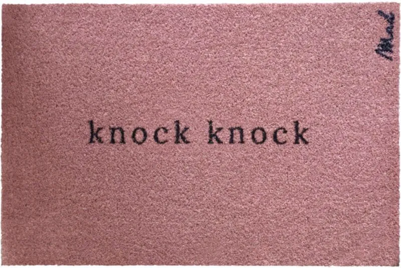 Türvorleger Schriftzug knock knock Amira