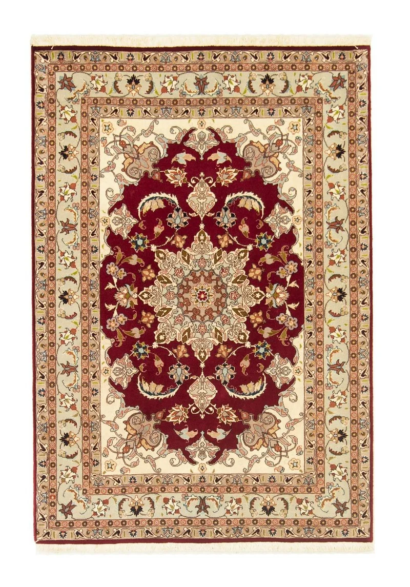 Täbriz - 50 Raj Teppich 101x150cm - Perserteppich
