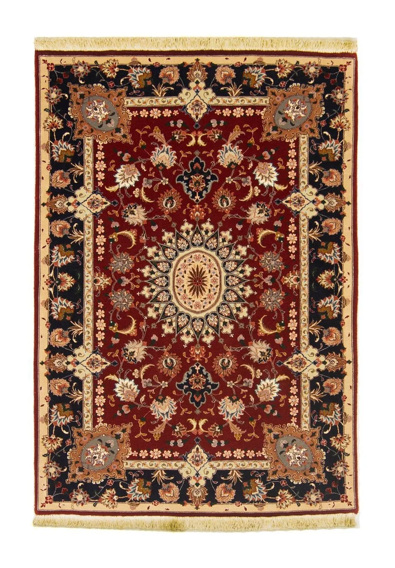 Täbriz - 50 Raj Teppich 102x148cm - Perserteppich