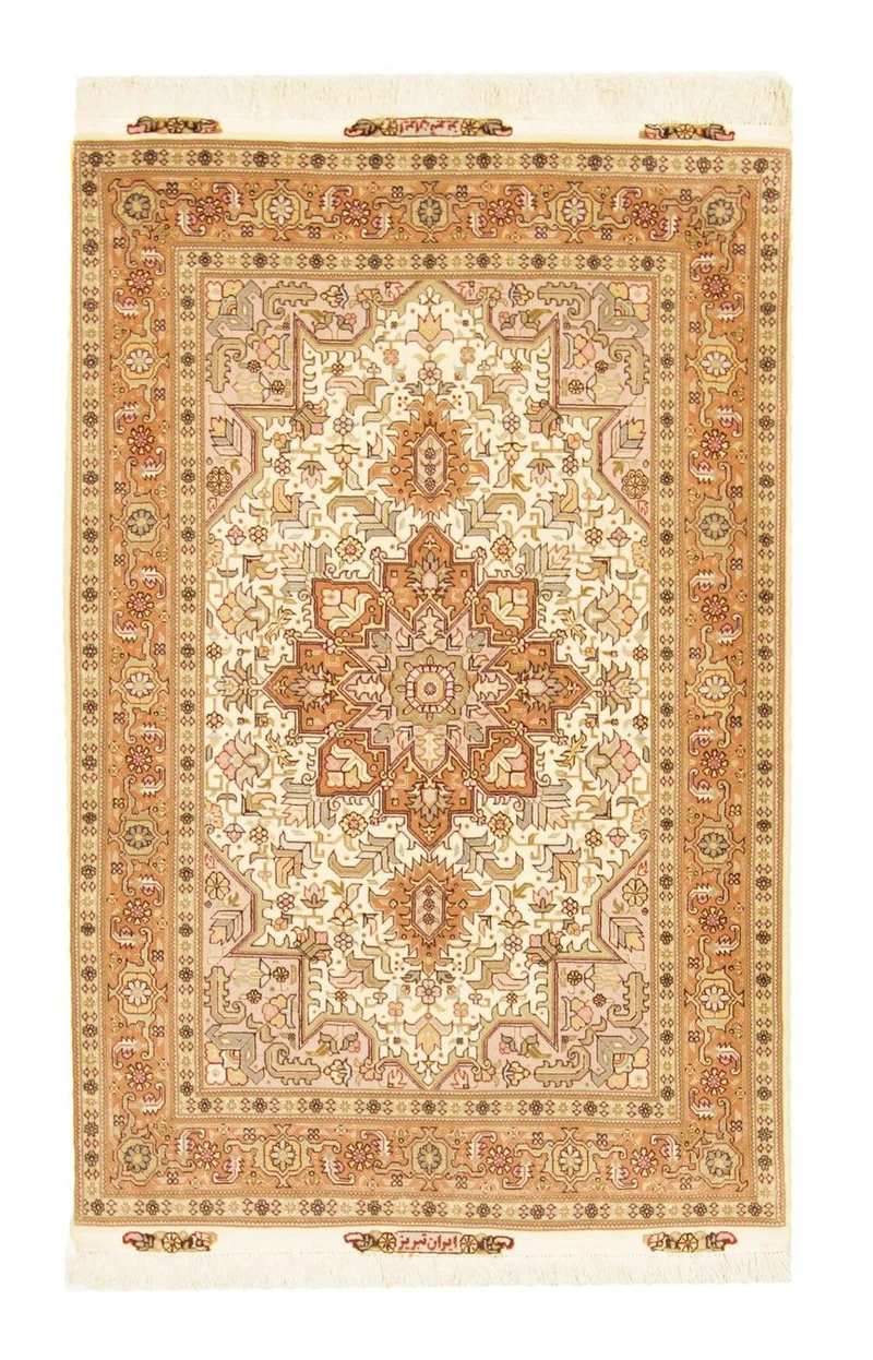 Täbriz - 50 Raj Teppich 102x156cm - Perserteppich
