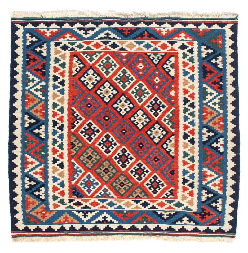 Kelim Teppich - Oriental 100 x 103 cm - mehrfarbig