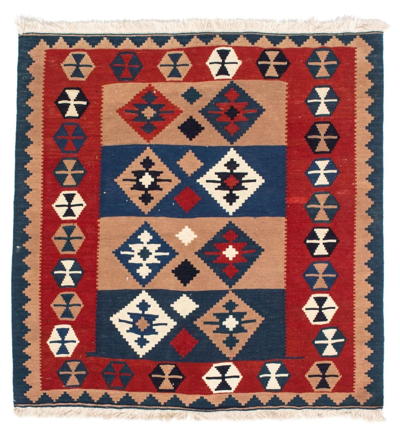 Kelim Teppich - Oriental 97 x 100 cm - mehrfarbig