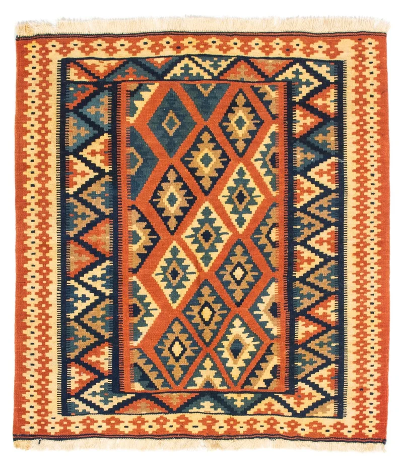 Kelim Fars Teppich 100x107cm