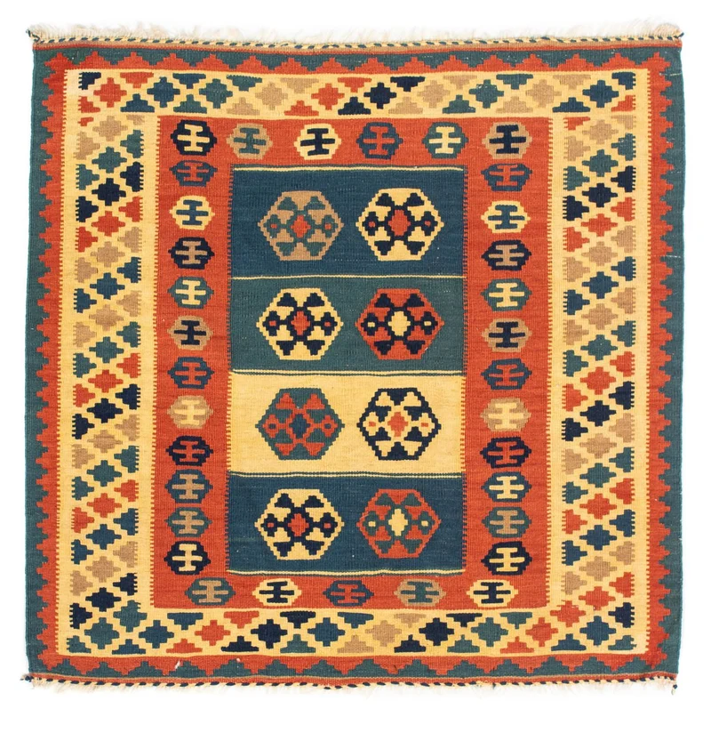 Kelim Fars Teppich 100x100cm