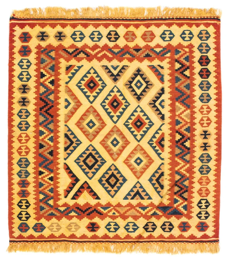 Kelim Fars Teppich 100x103cm