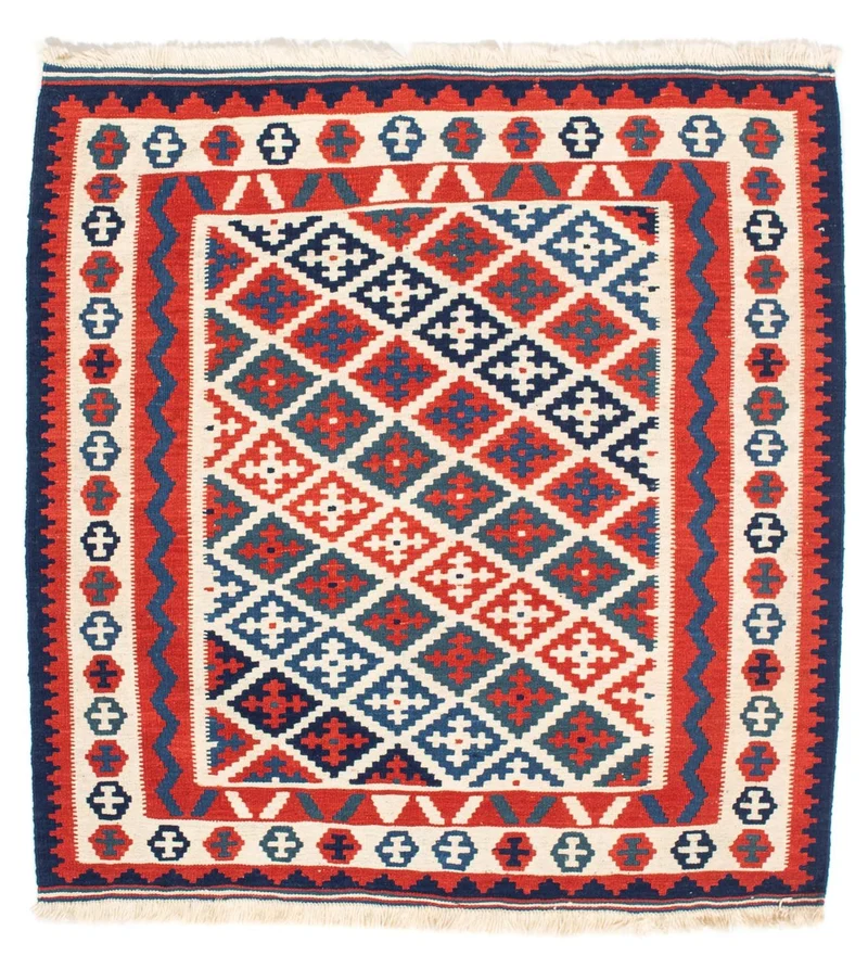 Kelim Fars Teppich 100x104cm