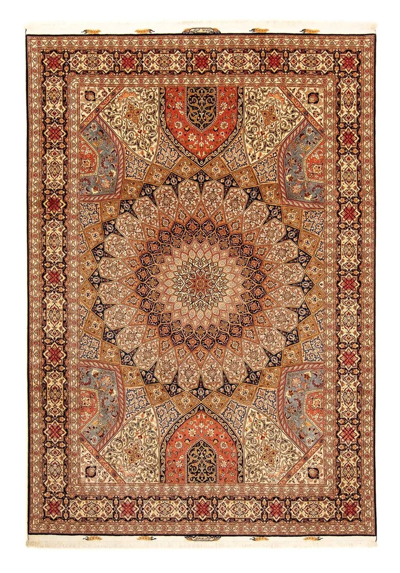 Täbriz - 50 Raj Teppich 252x352cm - Perserteppich