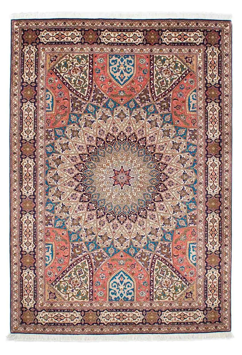 Täbriz - 50 Raj Teppich 168x242cm - Perserteppich