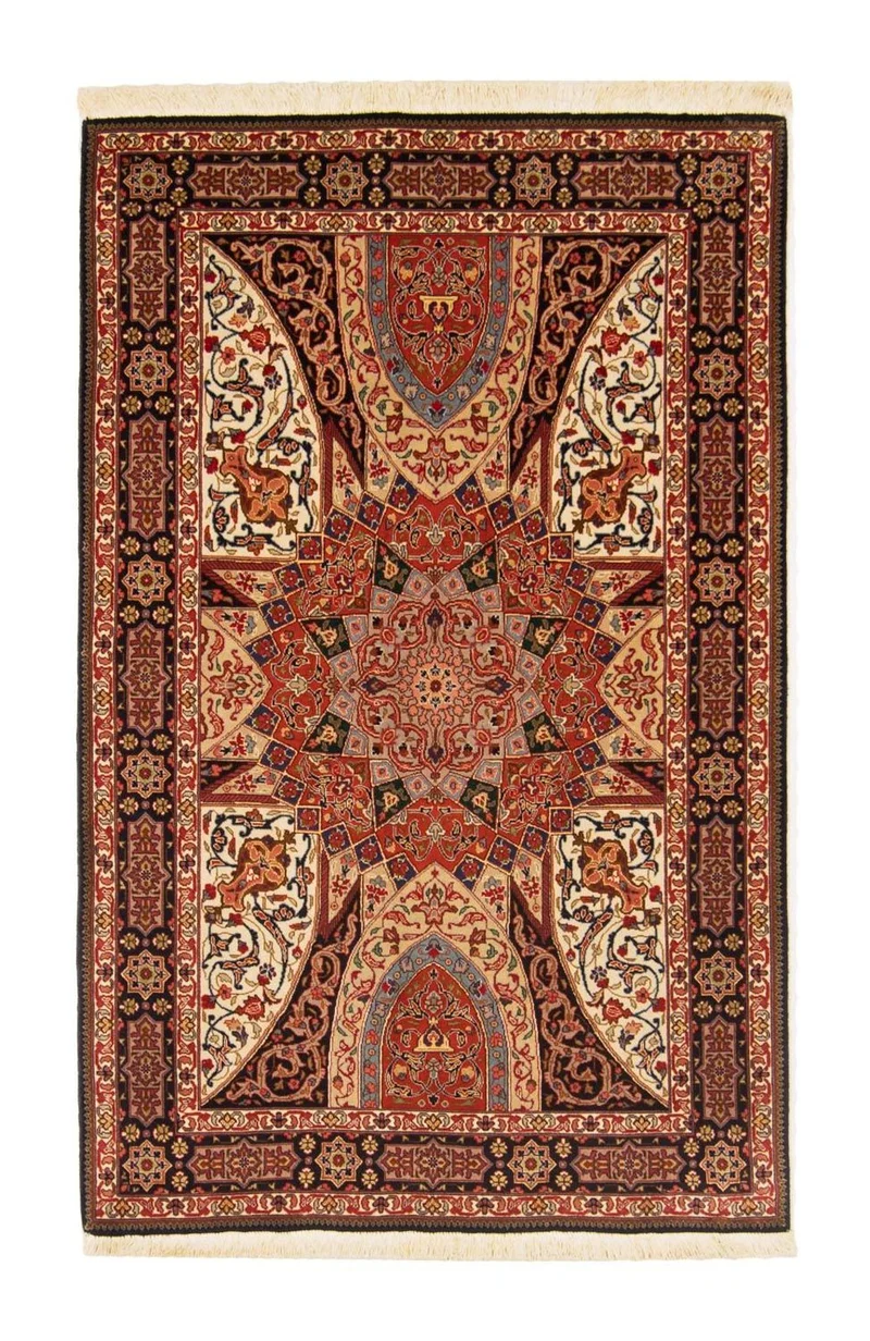 Täbriz - 50 Raj Teppich 103x160cm - Perserteppich