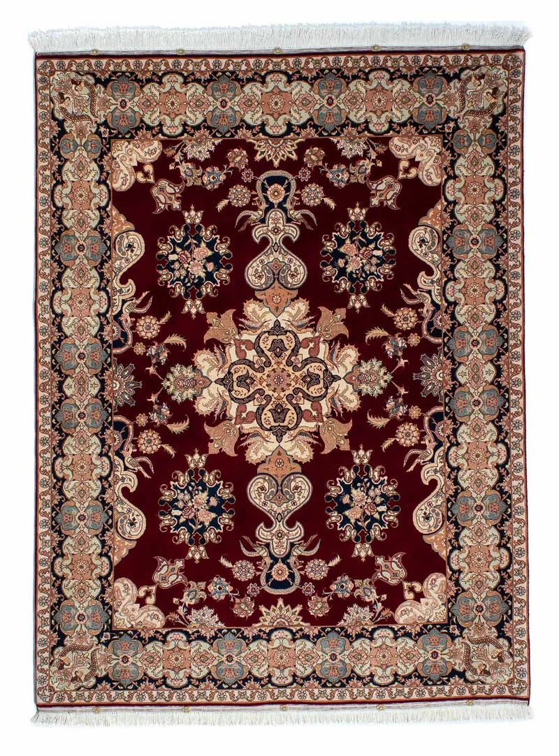 Täbriz - 50 Raj Teppich 152x202cm - Perserteppich