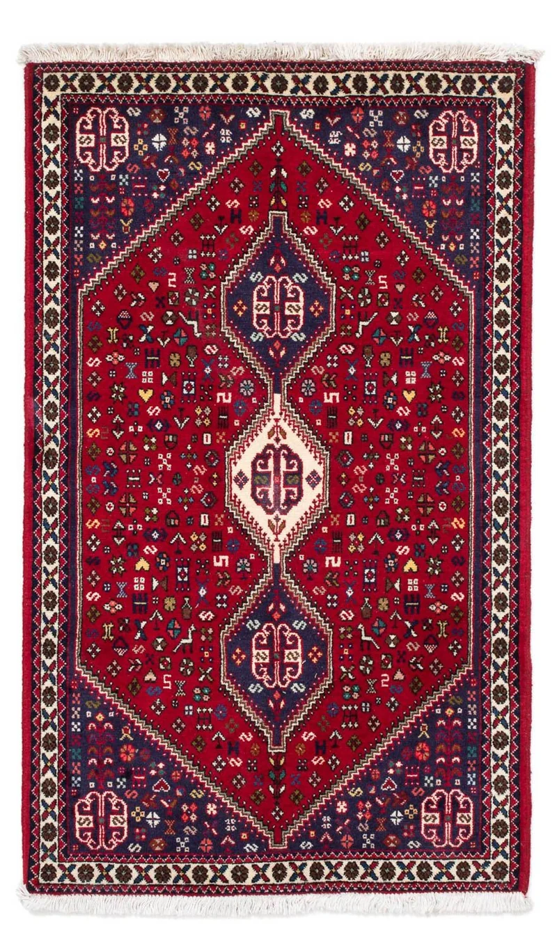 Perserteppich - Nomadic 75 x 130 cm - dunkelrot
