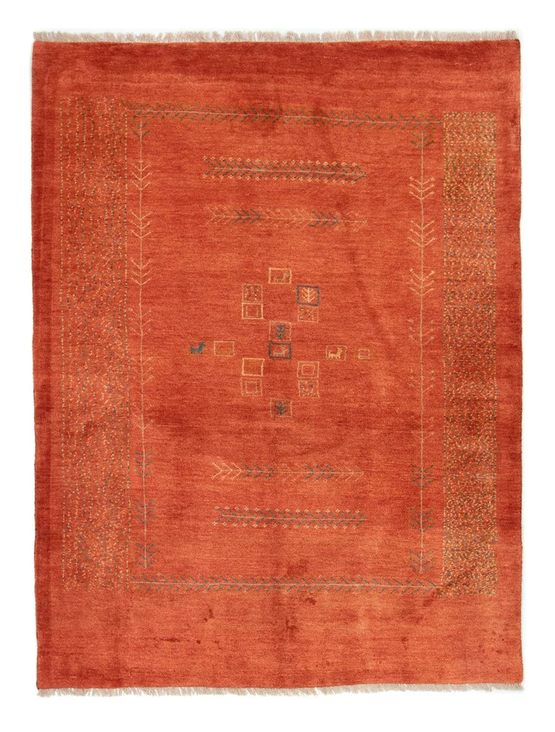 Gabbeh Persisch Teppich 151x198cm - Perserteppich Wollteppich