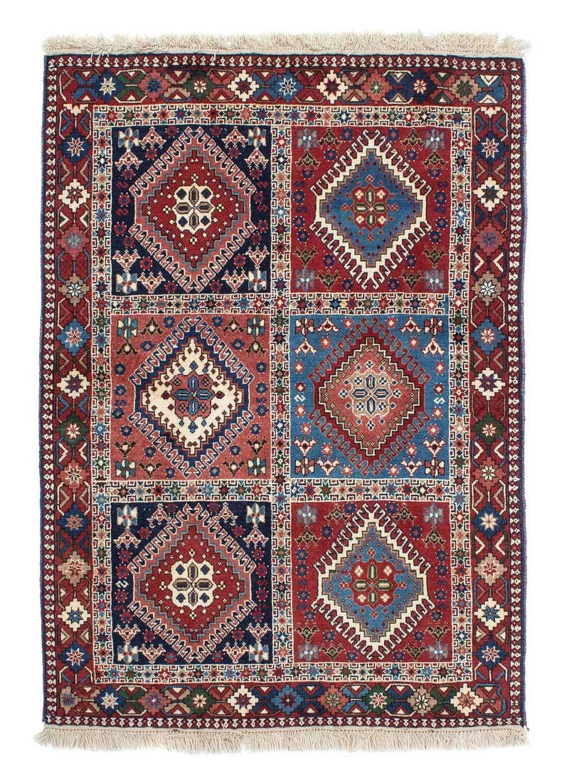 Perserteppich - Nomadic 100 x 144 cm - blau