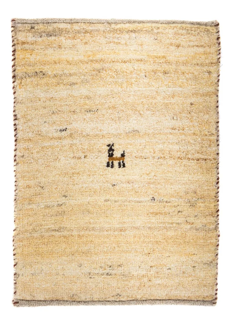 Gabbeh Teppich - Loribaft Perser 40 x 60 cm - beige