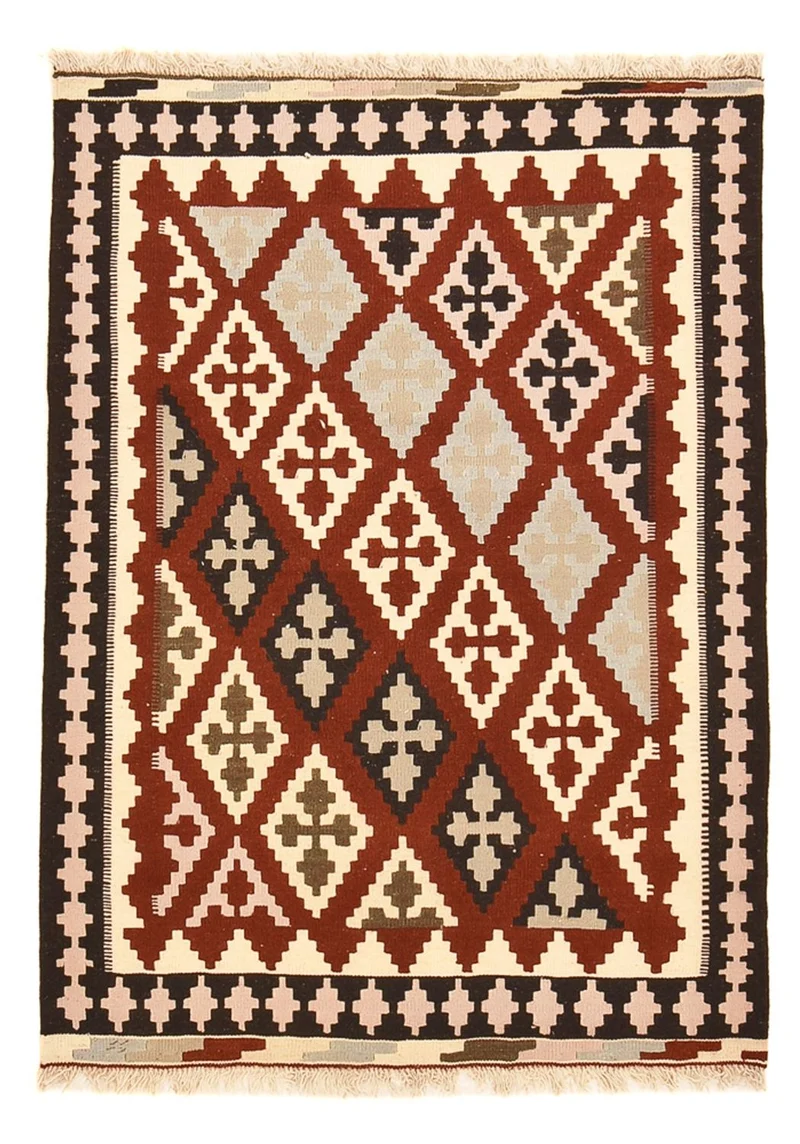 Kelim Teppich - Oriental - 110 x 146 cm - mehrfarbig