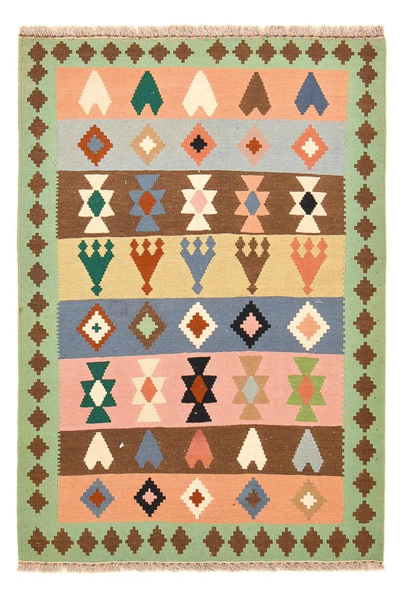 Kelim Teppich - Oriental - 109 x 156 cm - mehrfarbig