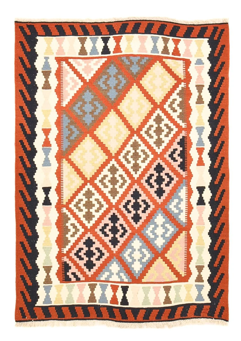 Kelim Fars Teppich 100x141cm