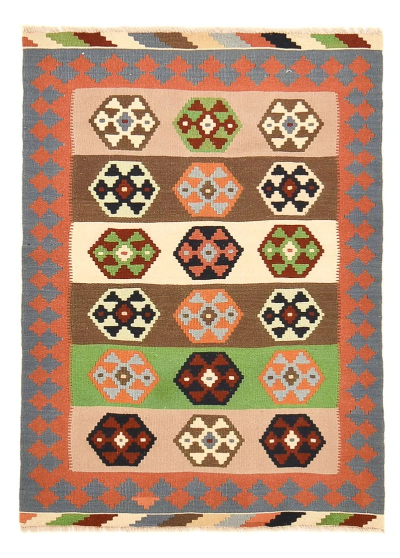 Kelim Fars Teppich 100x137cm