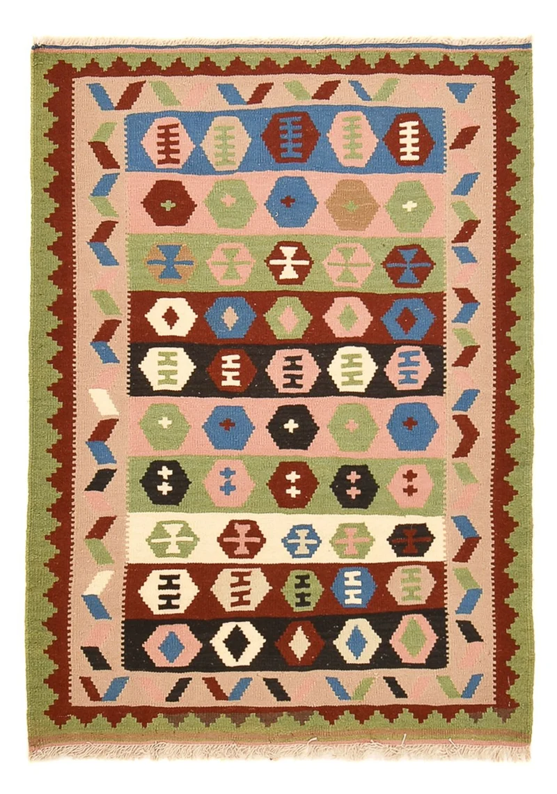 Kelim Teppich - Oriental - 107 x 150 cm - mehrfarbig