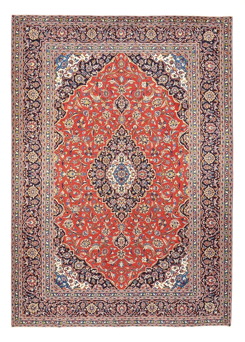 Perserteppich - Keshan - 294 x 401 cm - rot