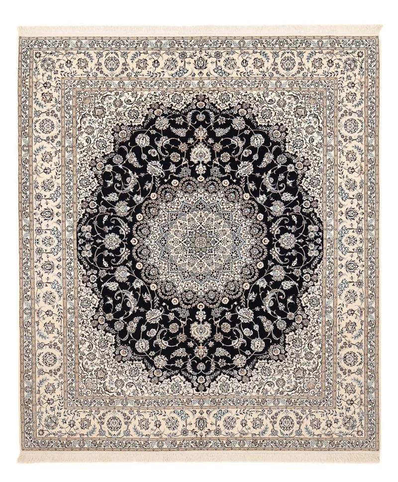 Perserteppich - Nain - Premium - 254 x 306 cm - dunkelblau