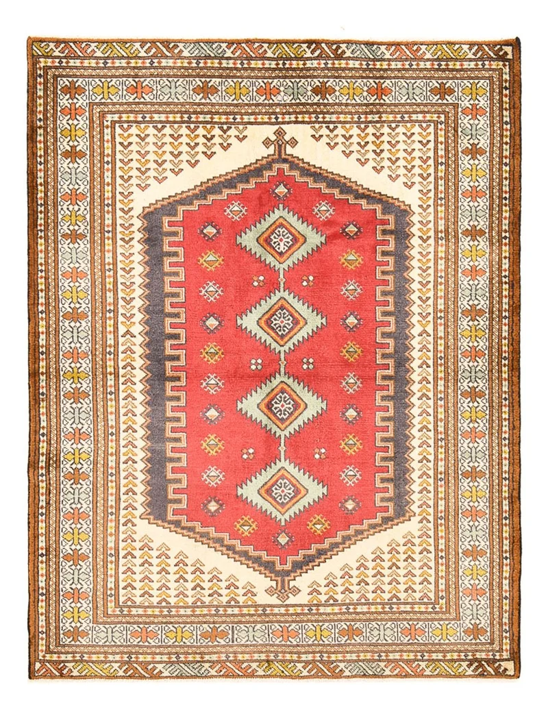 Perserteppich - Nomadic - 135 x 174 cm - mehrfarbig