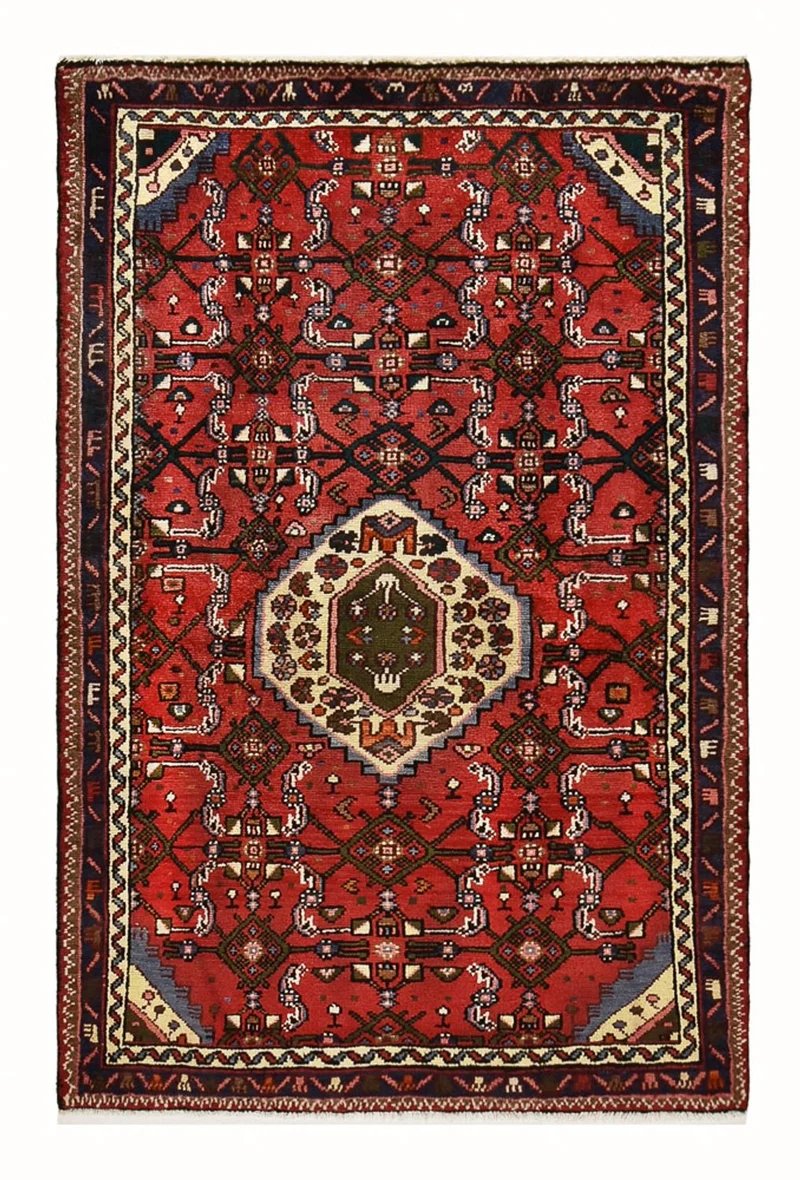 Perserteppich - Nomadic - 99 x 151 cm - rot