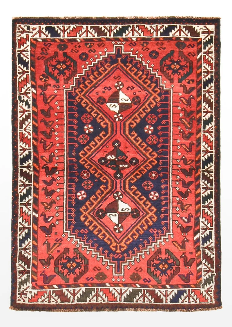 Perserteppich - Nomadic - 112 x 163 cm - rot
