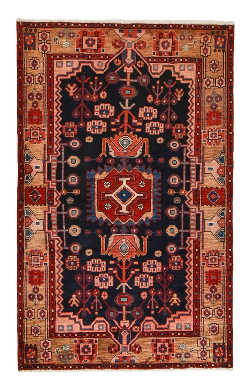 Perserteppich - Nomadic - 118 x 191 cm - dunkelblau