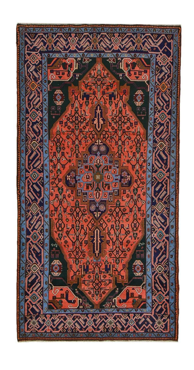 Perserteppich - Nomadic - 150 x 286 cm - hellrot
