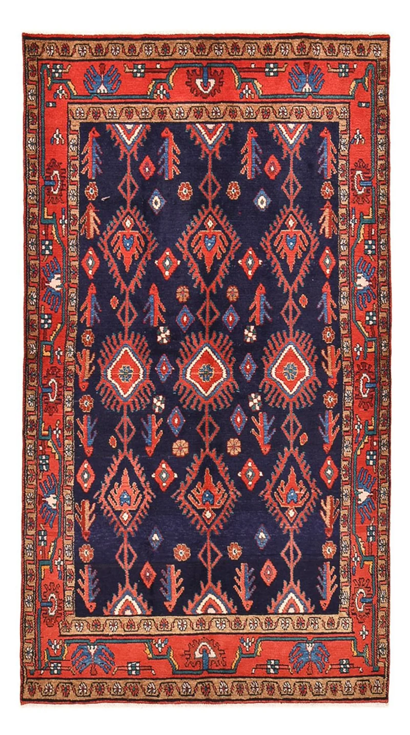 Perserteppich - Nomadic - 142 x 250 cm - dunkelblau
