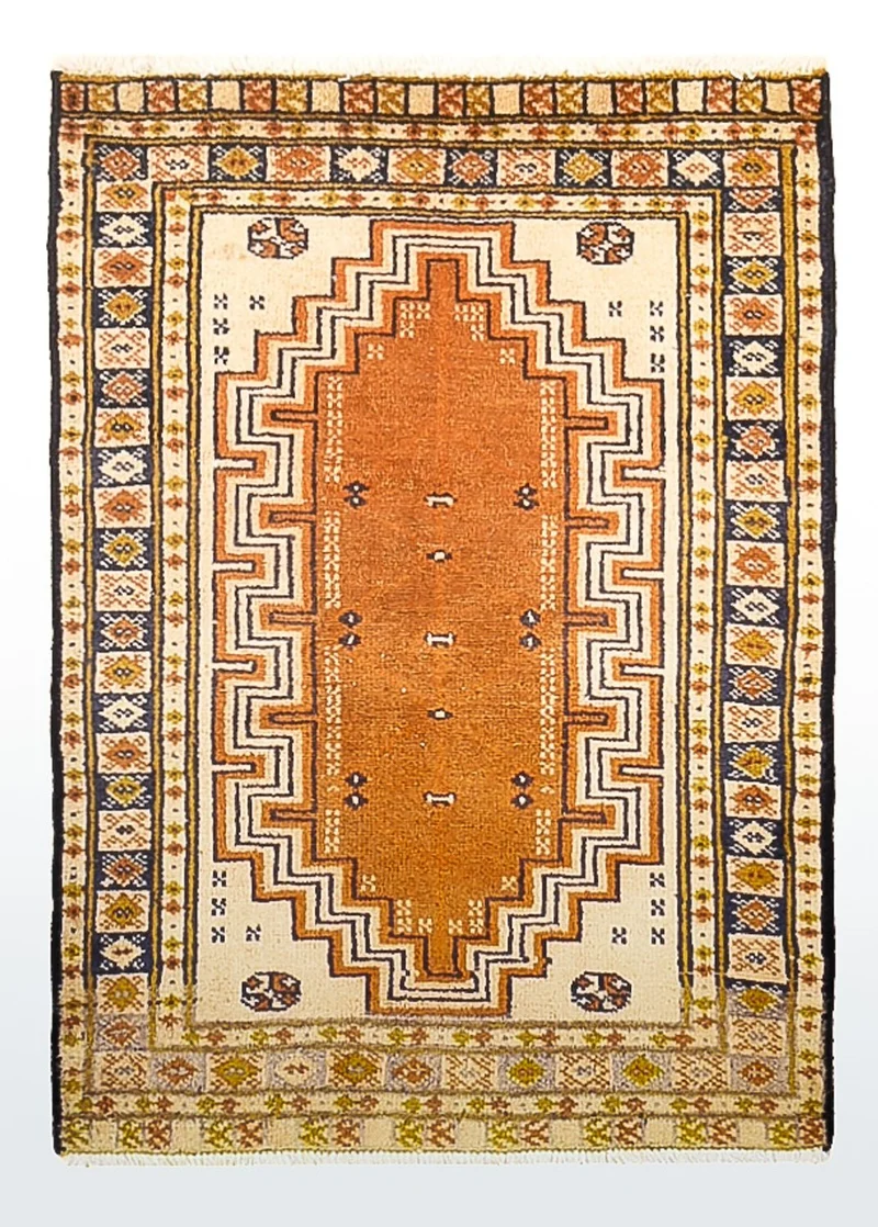 Turkaman Teppich - 56 x 86 cm - mehrfarbig
