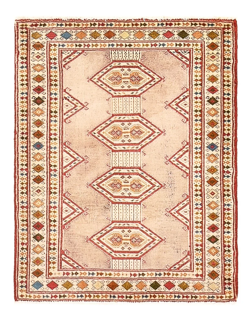 Turkaman Teppich - 64 x 79 cm - rosa